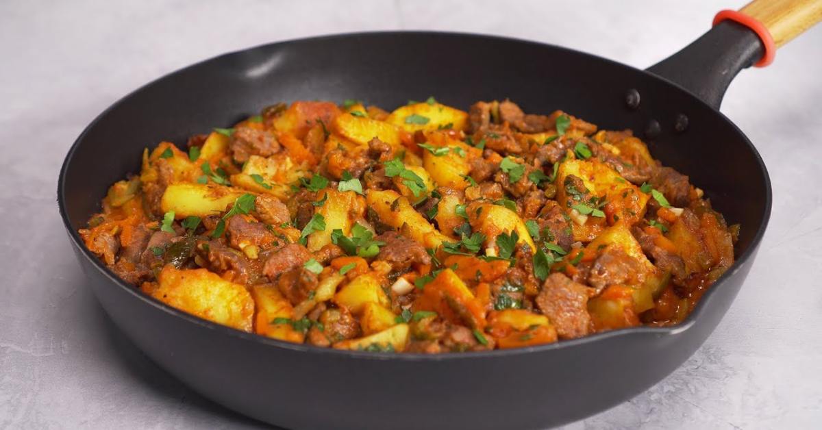 Азу по-татарски с картошкой