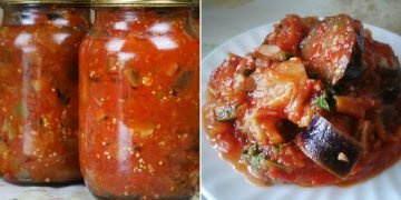 Баклажаны в аджике на зиму