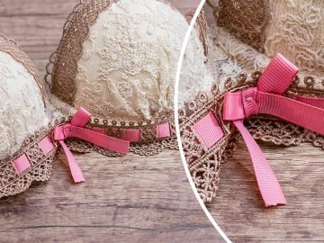 бантик на лифчике