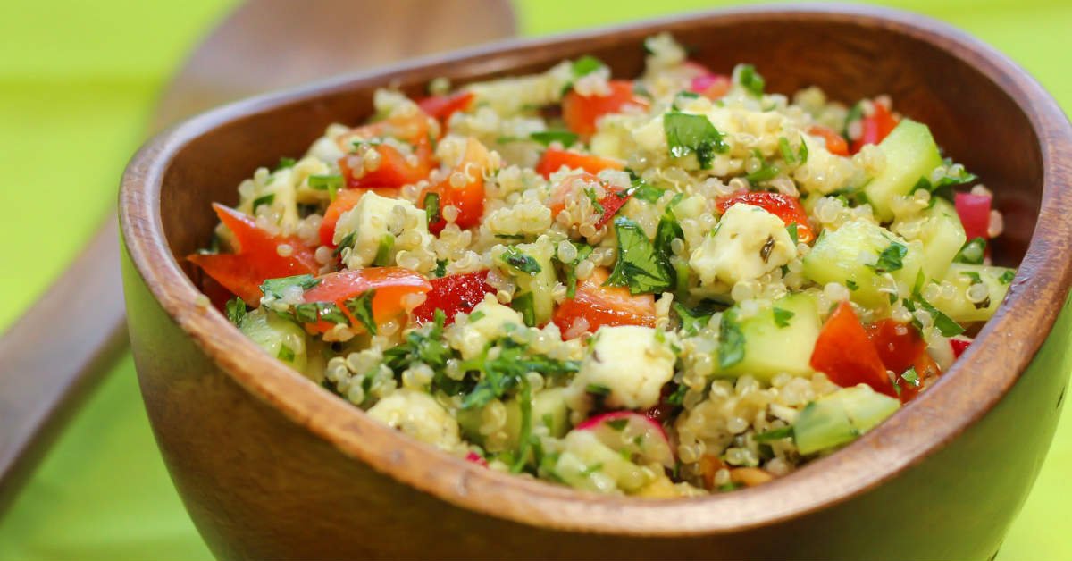 киноа с овощами