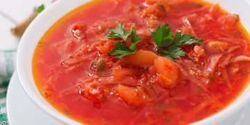 борщ без мяса