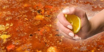 борщ с лимонным соком