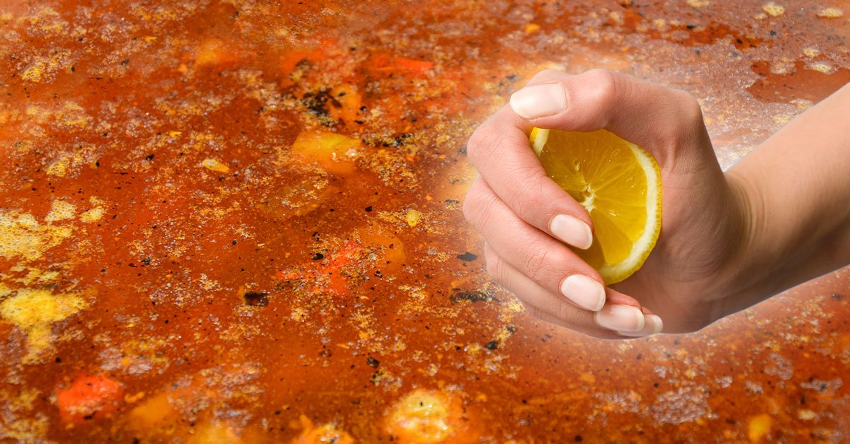 борщ с лимонным соком