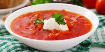 Борщ в казане