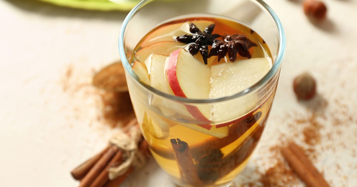 чай с яблоками