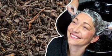 чай в качестве шампуня