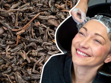 чай в качестве шампуня