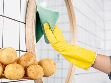 чистка зеркал