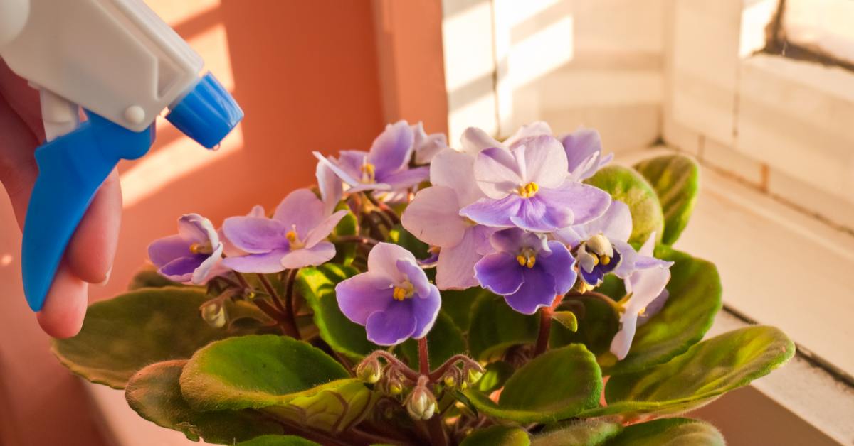 цветущая фиалка