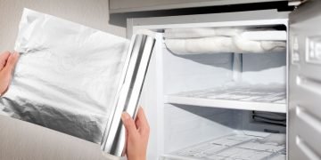 фольга в морозилке