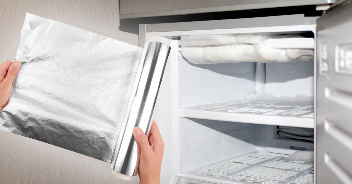 фольга в морозилке