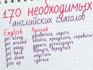 Фразовые глаголы в английском