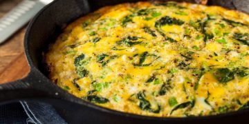 Фриттата со шпинатом