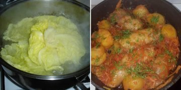 Голубцы с картошкой