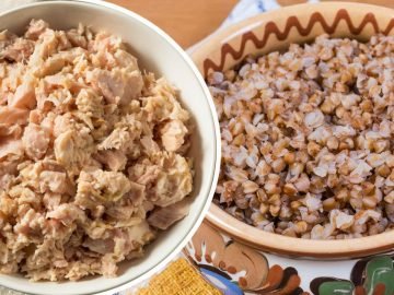 гречка с рыбой