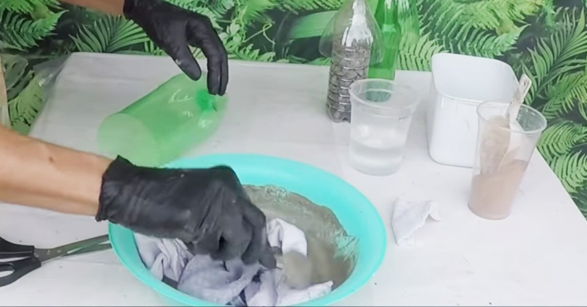 Гриб из цемента своими руками