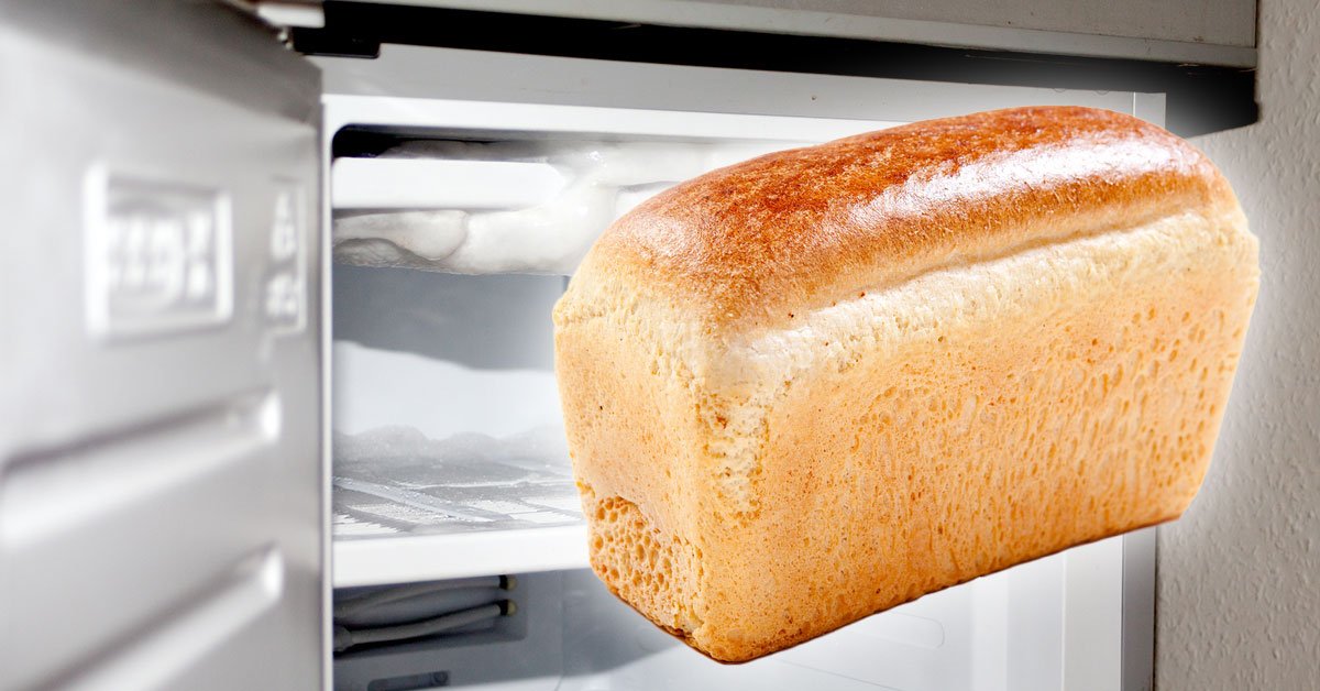 хлеб в морозилке