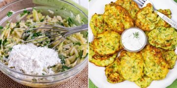 Кабачковые оладьи с сыром