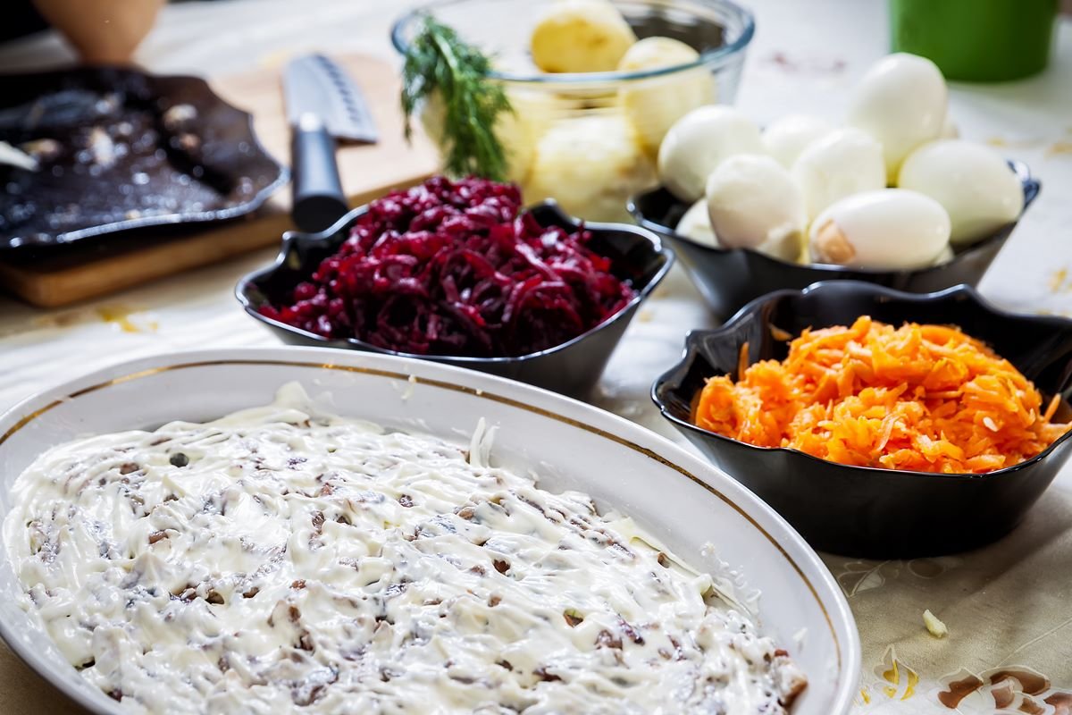 новогодние салаты