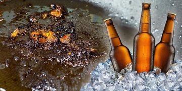 как очистить сковородку