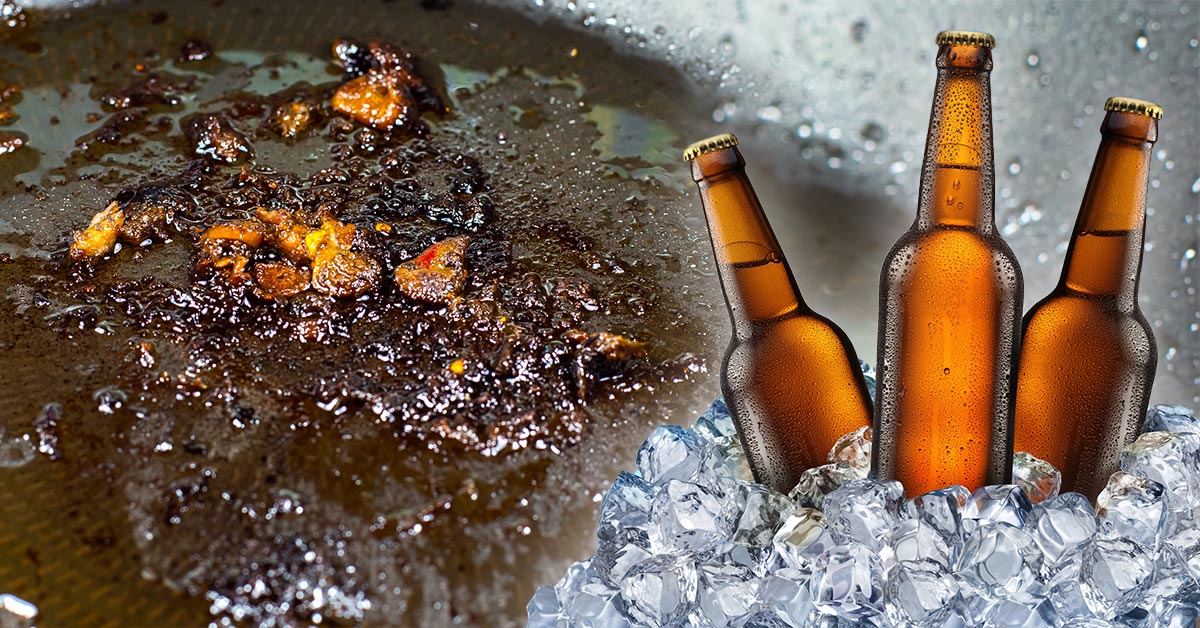 как очистить сковородку