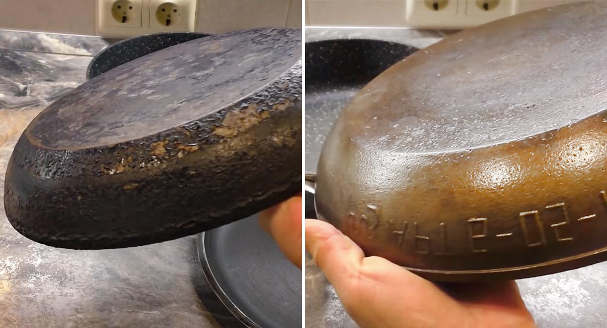 легко почистить сковороду