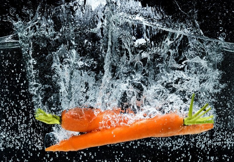 морковь в воде