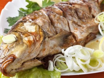 карп в духовке