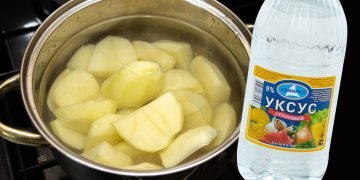 картофель и уксус