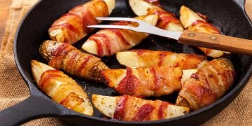 картофель с беконом