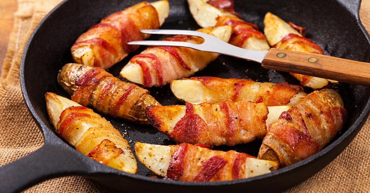 картофель с беконом