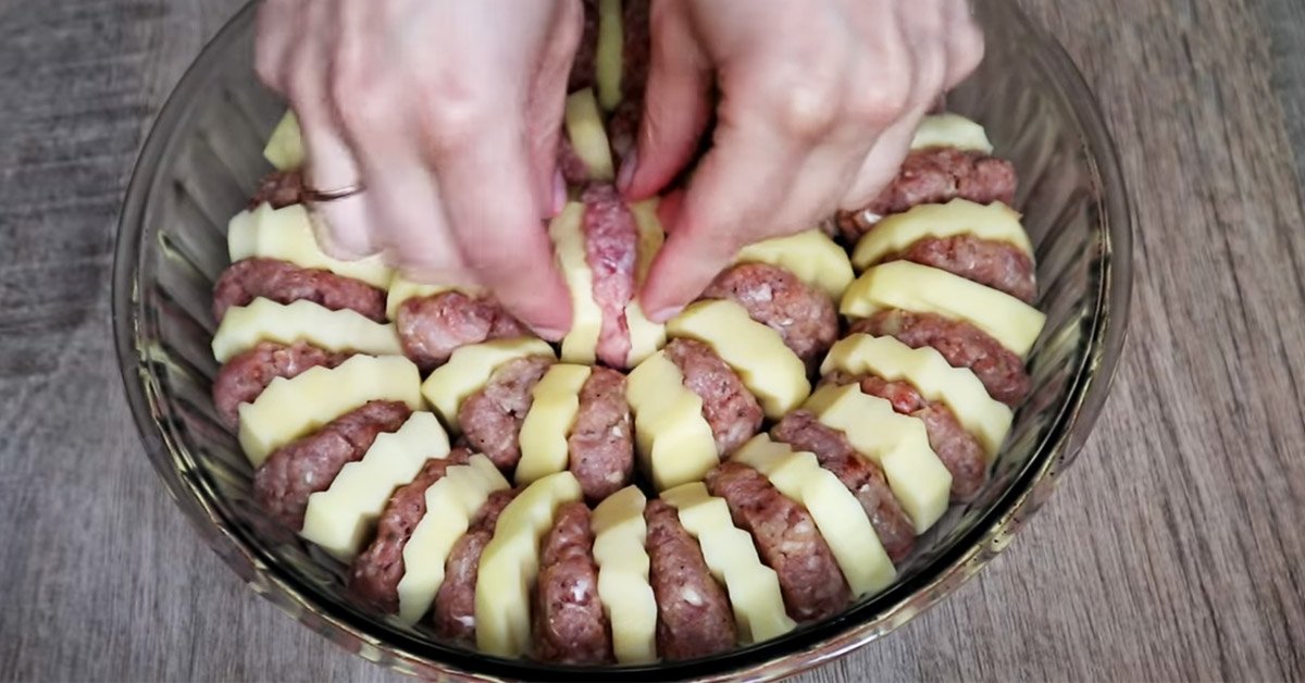 картофель с мясом