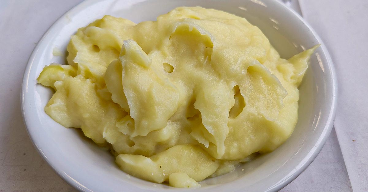 картофельное пюре потемнело