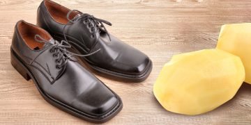 картошка в обуви