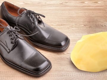 картошка в обуви