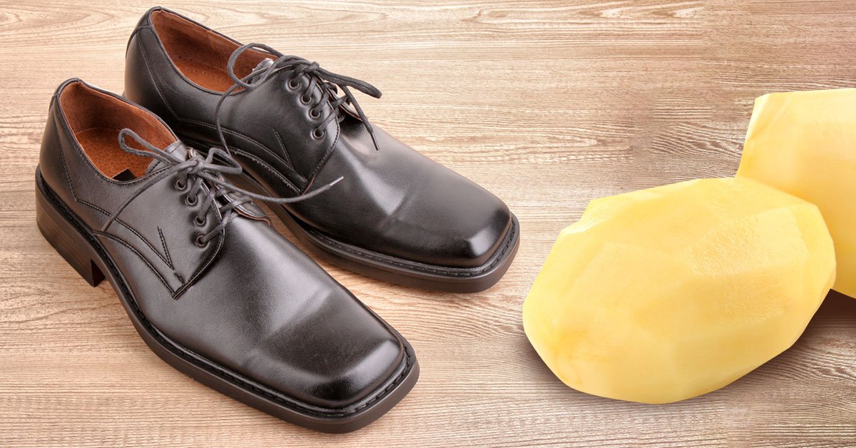 картошка в обуви