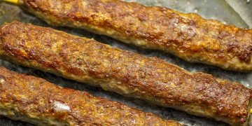 кебаб на сковороде