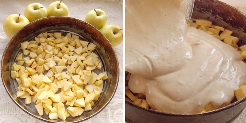 шарлотка пошагово