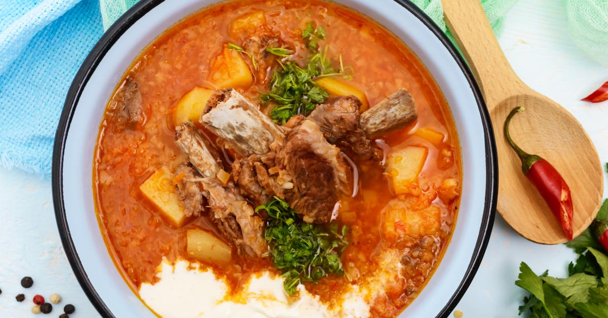 Классический борщ на квасе, старинный киевский рецепт