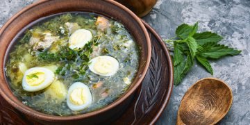 Классический зеленый борщ