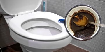 кофейная гуща в унитазе