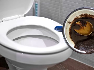 кофейная гуща в унитазе