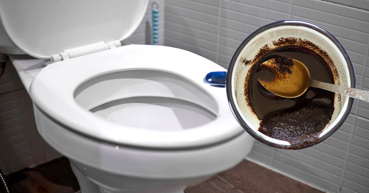 кофейная гуща в унитазе