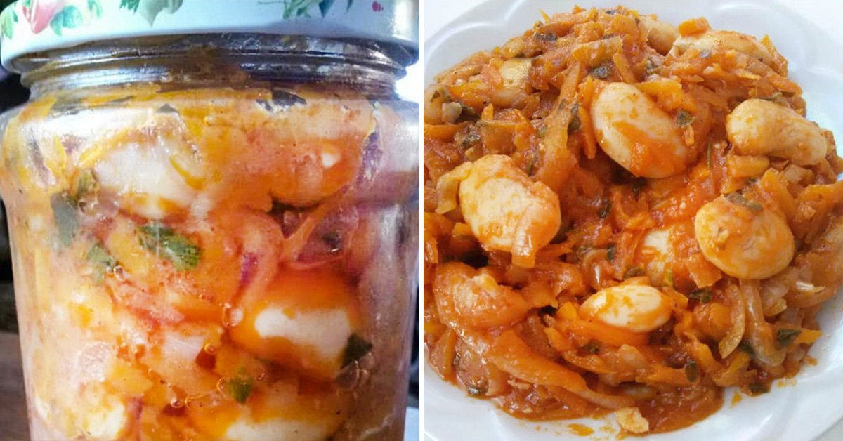 Консервированный салат с морковью