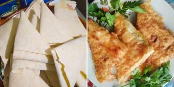 Конвертики из лаваша на сковороде