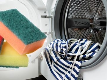 кухонная губка в стиральной машине