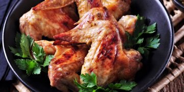 куриные крылья в соусе