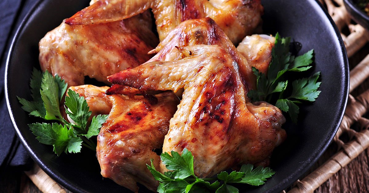 куриные крылья в соусе