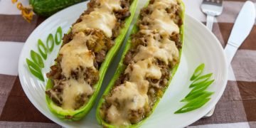 лодочки из кабачков