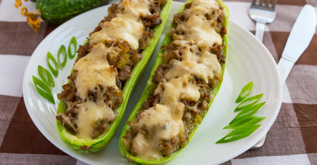 лодочки из кабачков